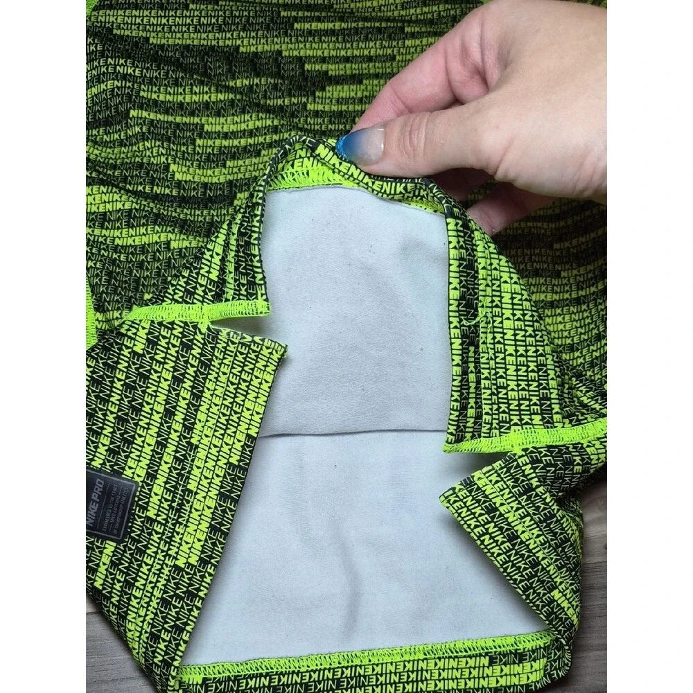Nike Kids Neon Green & Black Long Sleeve Swim Rashguard